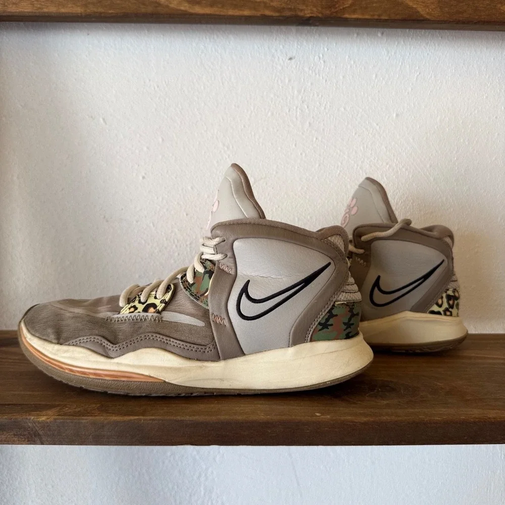 Nike Kyrie Infinity Leopard Camo Sneakers Youth 6.5Y Basketball Shoes DD0334-006